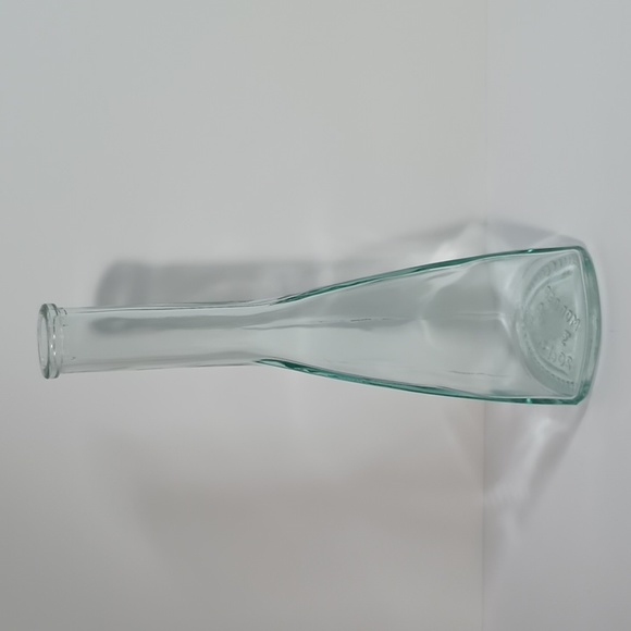 Rare VTG European Bottle Single Bud Triangular Vase Marked Mod Dep 3A 20cl 3mm65 - Picture 5 of 10